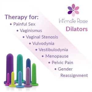 Therapy for painful sex, vaginismus, vaginal stenosis, vulvodynia, vestibulodynia, menoopause, pelvic pain, gender. reassignment